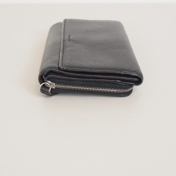 Coach Vintage Leather Ladies Classic Clutch Tri-Fold Wallet - Black - Picture 6 of 16